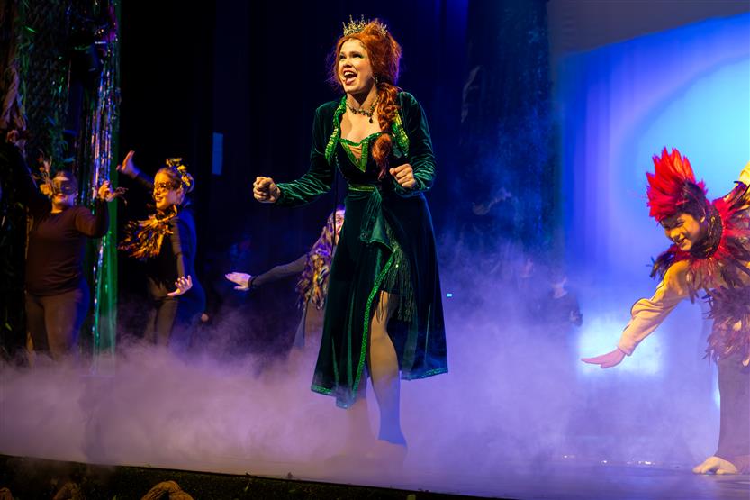 Students onstage